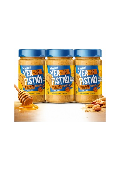 Ballı Yer Fıstık Ezmesi 350 G 3 Lü Paket