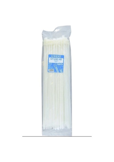 Gwest Gt 430 Hd 100 Adet 430x7.6mm Beyaz Kablo Bağı