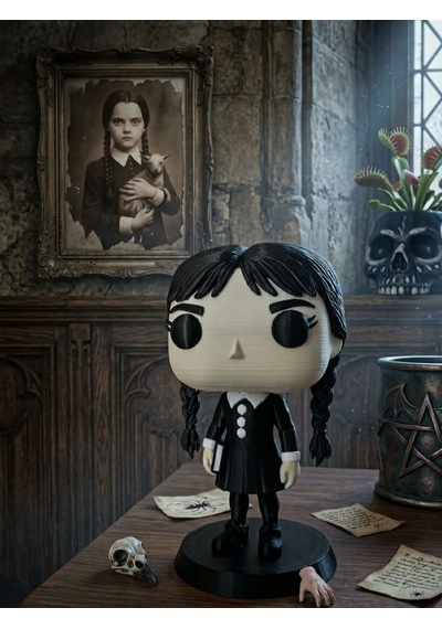 Funko Pop Wednesday Addams Figür 10 Cm Koleksiyonluk Standlı Masaüstü Dekoratif Biblo Oda Dekoru
