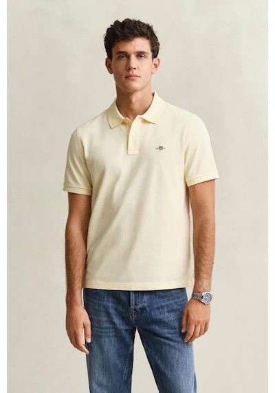 Gant Erkek Sarı Regular Fit Logolu Polo Yaka T-shirt-14845