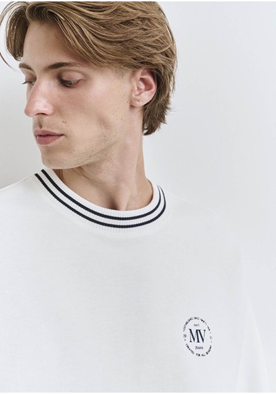 Mavi Kırık Beyaz Erkek Sweatshirt M0s10378-70057 Kırık Beyaz
