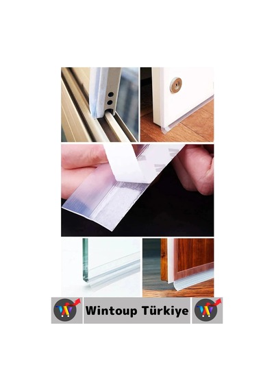 Premium Kapı Altı Pencere Rüzgar Toz Isı Böcek Haşere Önleyen Rüzgar Kesici Bant 3 Metre 5 Adet