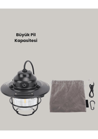 Taşınabilir Gece Lambası Su Geçirmez Çadır Lambası Çok Renkli