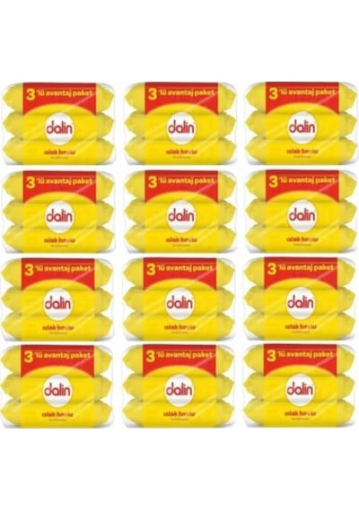 Dalin Islak Havlu 12 X 3'Lü Avantaj Paket 2016 Yaprak