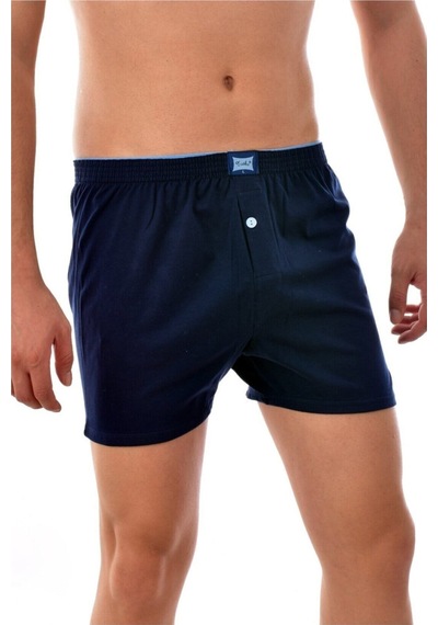Erkek Karışık Renk Penye Havlu Lastikli Bel Düğmeli Boxer 4'lü Paket KARIŞIK