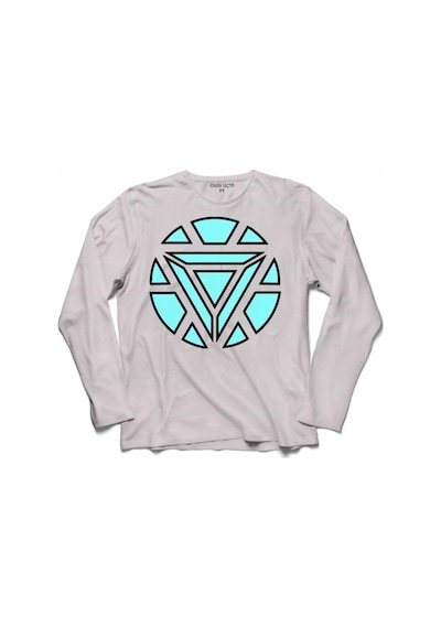 Arc Reactor Iron Man Demir Adam Uzun Kollu Tişört (518459300)