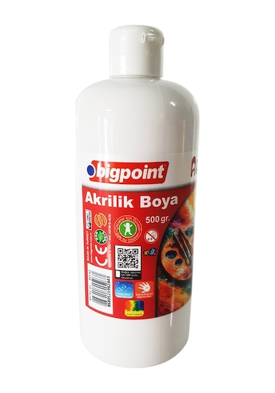 Bigpoint Akrilik Boya 500 Gram Beyaz Diğer