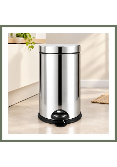 Bezos 8 L Metal Pedallı Çöp Kovası Bezos1