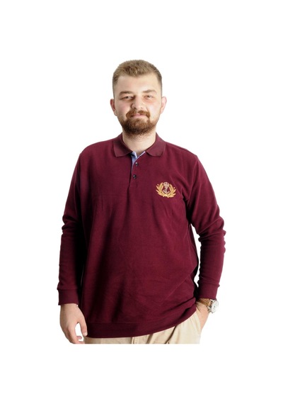 Mode Xl Büyük Beden Sweat Selanik Crown Of A King 23444 Bordo 001