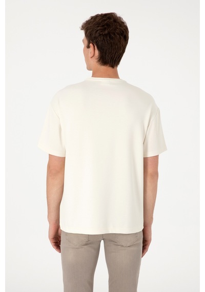 U.S. Polo Assn. Erkek Comfort Fit Krem Bisiklet Yaka Tişört 50299882-VR071 U.S. Polo Assn. Erkek Comfort Fit Krem Bisiklet Yaka Tişört 50299882-VR071