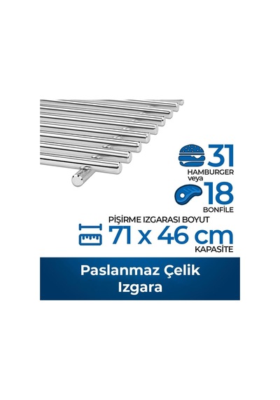 Napoleon Prestige 500 Connected Rsib Gazlı Mangal Gri
