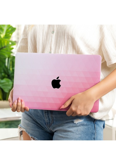 Apple Uyumlu MacBook Air 13 M1 Kılıf Sert Kapak İnce Hafif Darbe Çizilme Koruma Touch Id 13.3 İnç Kırmızı