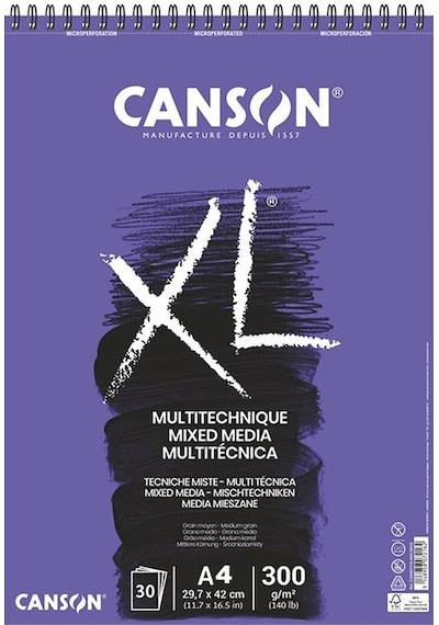 Canson Xl Çok Amaçlı Sanatsal Blok A4 Çok Renkli