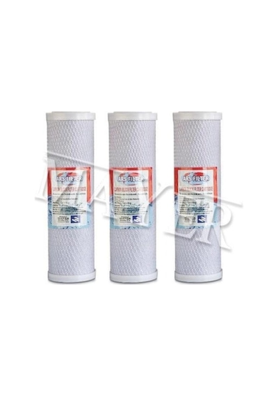 Su  Arıtma Cihazı Blok Karbon Filtre 10 Inch 3 Adet