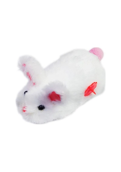 3 Adet Kurmalı Peluş Tavşan Oyuncak Hareketli Kedi Oyuncağı