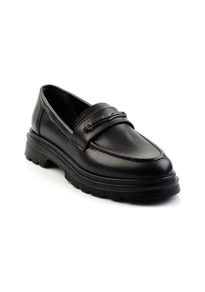 Bambi Siyah Kadın Loafer Ayakkabı K01997010709 Siyah