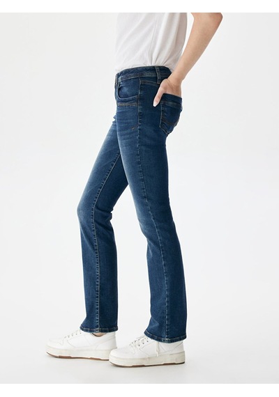 Ltb Valerıe Düşük Bel Boru Paça Jean Pantolon 01009514514905 52913 Mavi