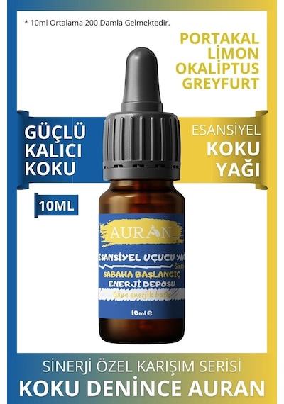 AURAN Sabaha Başlangıç - Enerjik Sinerji Karışım Esansiyel Uçucu