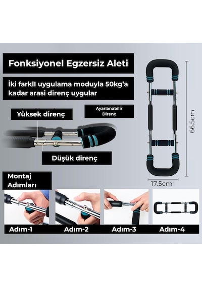 Vücut Antrenmanı Ayarlanır Dirençli Bar Kol Bacak Bilek Omuz Göğüs Kas Güçlendirici Egzersiz Aleti