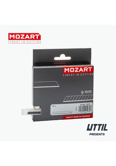 Mozart Blades 93.040 9mm 30 Derece Kır-at Bıçak 10'lu Yedek