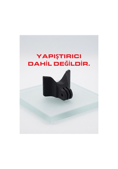 Agv K6 - K6s Uyumlu Aksiyon Kamera Aparatı - Kask Çene Bağlantı Aparatı Siyah