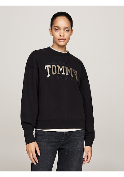 Tommy Hilfiger Tjw Nw Bxy Glıtter Varsıty Crew