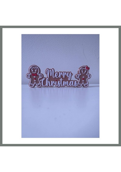 Bezos Zencefilli Kurabiye Merry Christmas Yazılı Yılbaşı Dekoratif Süs Mmbz Standart