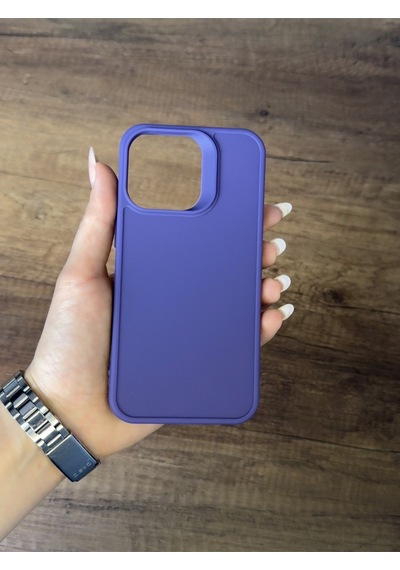 Apple Uyumlu iPhone 15 Pro Silikon Kılıf Xfab Mor