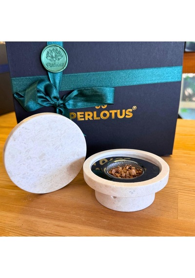 Perlotus Mermer Viski Tütsüleme Aparatı Premium Hediye Kutulu Çakmak, Soğutma Taşları Talaş Seti Bej