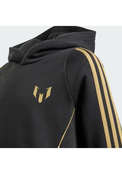 Adidas Messi Hoody Genç Kapüşonlu Sweatshirt Siyah