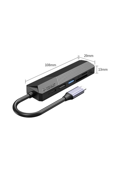 Orıco Type-c Bağlantılı Pd55w 2 Usb Portlu Hdmı Type-c Tf/sd Docking Station Siyah