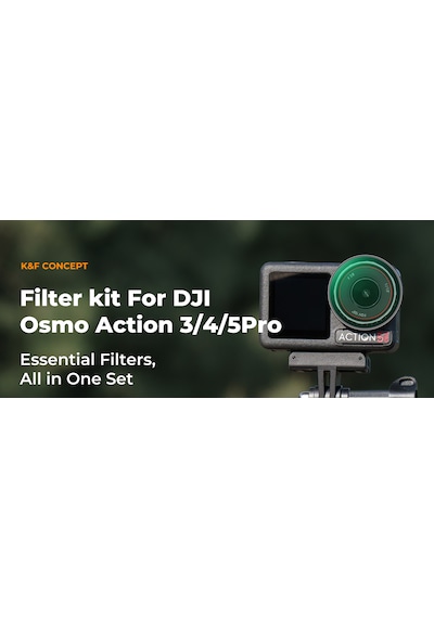 K&f Concept Cpl Nd8 Nd16 Nd32 Nd64 Nd1000 Djı Osmo Action 3/4/5 Pro Uyumlu