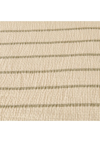 Soft Serena Tek Kişilik Yatak Örtüsü - Ekru / Haki - 170x230 Cm Çok Renkli