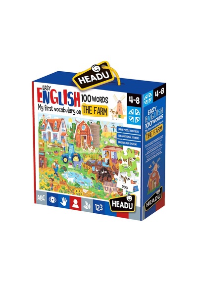 Headu 100 İngilizce Kelime Çiftlik - Puzzle