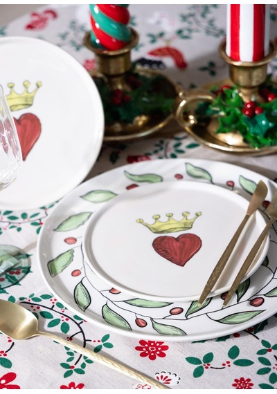 The Mia Luv Pasta Tabağı 6lı Set 19 Cm Çok Renkli