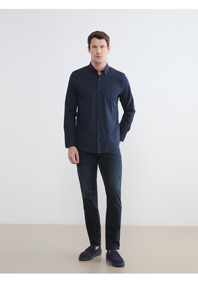Lcwaıkıkı Classic Mavi Regular Fit Poplin Erkek Gömlek