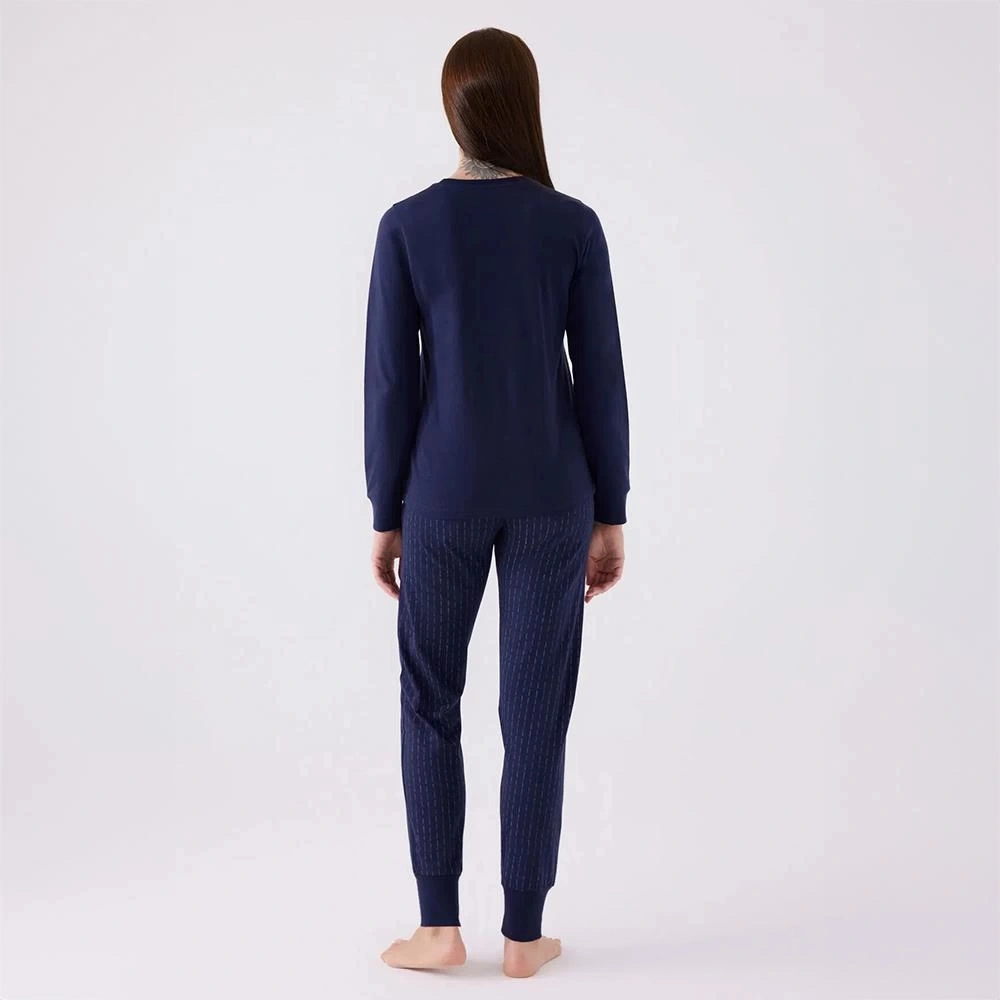 Arnetta Ar3050s Kadın Yetişkin Kışlık Pijama Takımı Lacivert