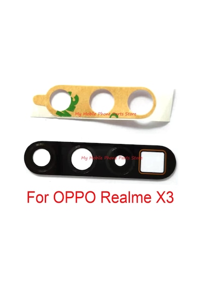 Realme Uyumlu X3 Arka Kamera Camı Lensi (Çıtasız Sadece Cam)