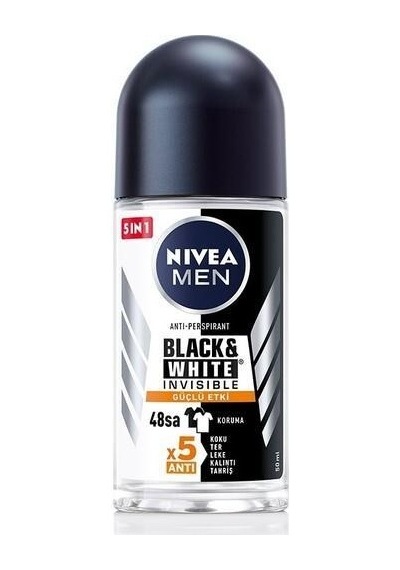 Nıvea Roll On Black Whıte Invısıble 5x Güçlü Etki Bay 50 Ml
