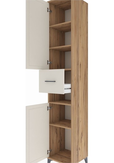 Hyperion Dolap 5 Raflı Tek Çekmeceli 2 Kapaklı 44x44x243 Çam-... Çam Hyperion Dolap 5 Raflı Tek Çekmeceli 2 Kapaklı 44x44x243 Çam-... Çam
