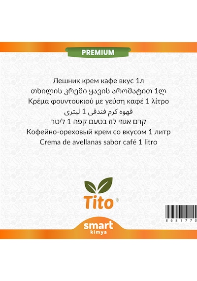 Premium Fındıklı Kremalı Kahve Aroması 1 Litre 1 L