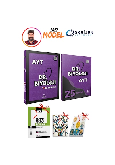 2027 Model Dr Biyoloji Ayt Soru Bankası Ve Ayt 25 Deneme 2li Ayt Seti 3 Hediyeli