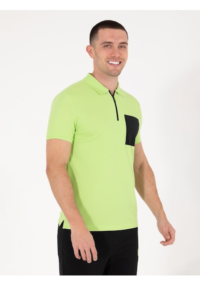 Pierre Cardin Erkek Fosforlu Yeşil Tişört 50263936-vr022 Fosforlu Yeşil