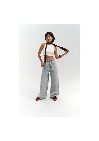 Mai Studios Co. Leony Bel Detay Mavi Jeans Mavi