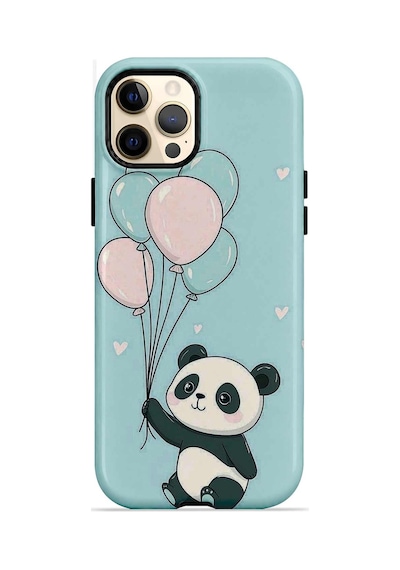 Velvoria Valestra Balonlu Pandalı Apple iPhone Uyumlu 12 Pro Magsafe Koruma Kılıfı Valestra Magline - Balonlu Pandalı