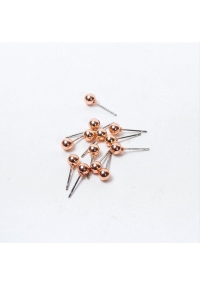 Roz Renk Metal Top Küpe 50 Gram Çok renkli