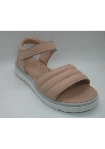 Toddler 491 Pudra Doğal Deri Anatomik Taban Çocuk Sandalet 31-35 Pudra