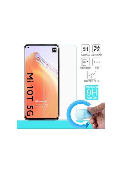 Microsonic Xiaomi Mi 10t Nano Glass Cam Ekran Koruyucu