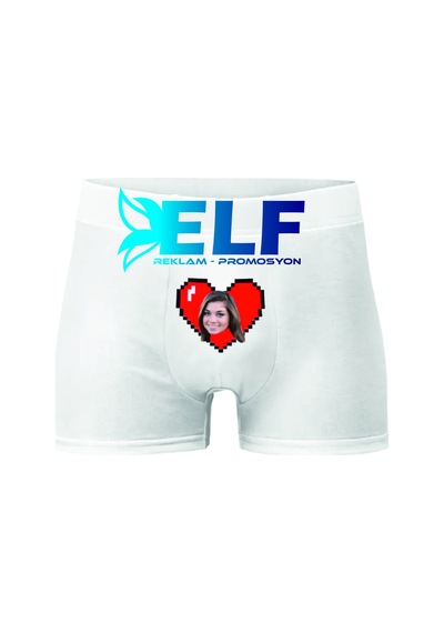 Kişiye Özel Fotoğaraf Kalpli Boxer Resimdeki Renk