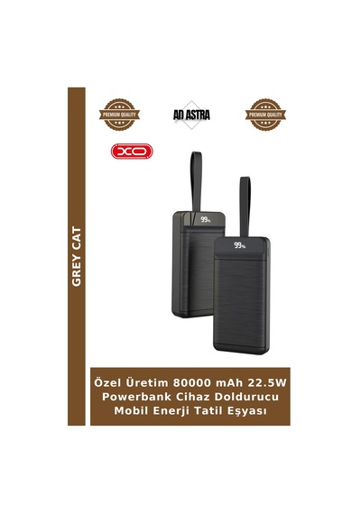 Özel Üretim 80000 Mah 22.5w Powerbank Cihaz Doldurucu Mobil Enerji Tatil Eşyası Çok Renkli